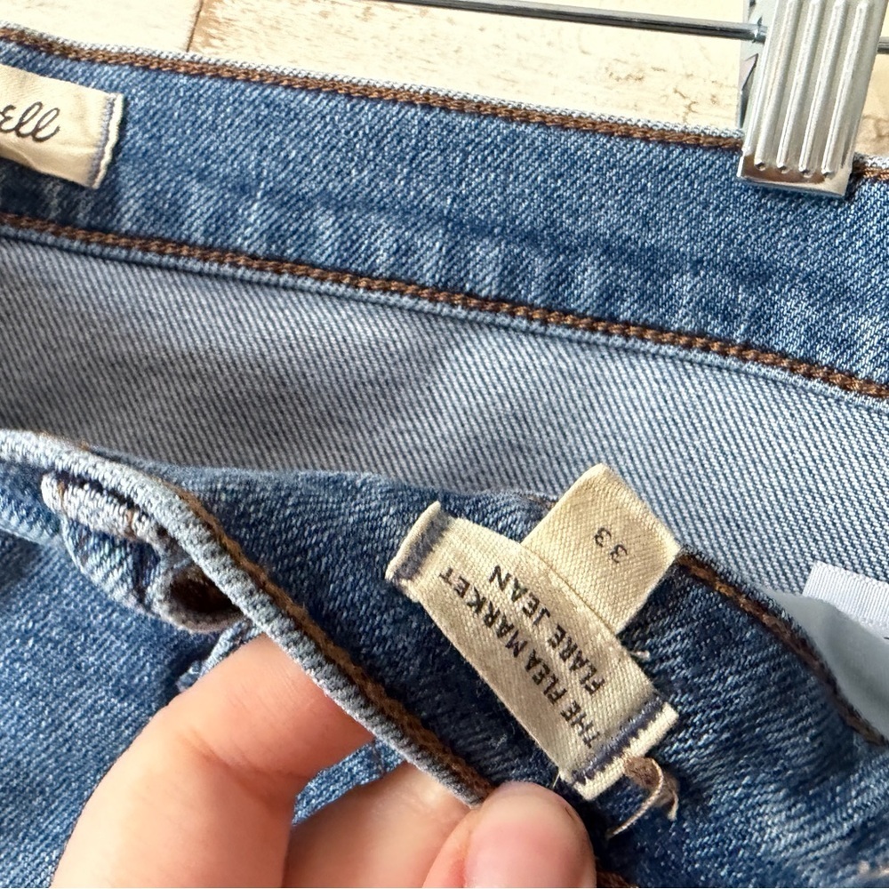 Madewell Flea Market Flare Jean boho blue denim jeans womens size 33 - Picture 3 of 4